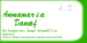 annamaria dampf business card